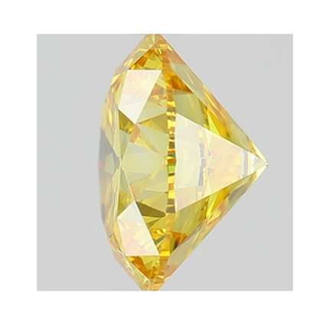 Fancy Vivid Yellow Round Cut Lab Grown Diamond 1.10 Carat - Pobjoy Diamonds