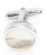 Sterling Silver & Mother Of Pearl Cufflinks - Pobjoy Diamonds