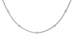 Yard of Diamonds 18K White Gold Necklace -1.00 CTW - Pobjoy Diamonds